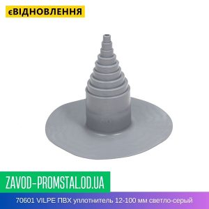 цена 70601 VILPE ПВХ уплотнитель 12-100 мм светло-серый