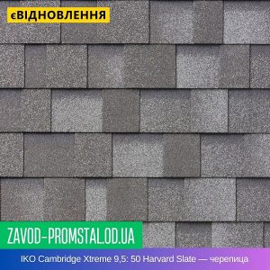 IKO Cambridge Xtreme 9,5 - 50 Harvard Slate — битумная черепица