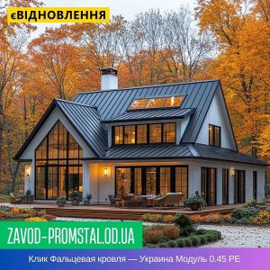 Клик Фальцевая кровля — Украина Модуль 0.45 РЕ