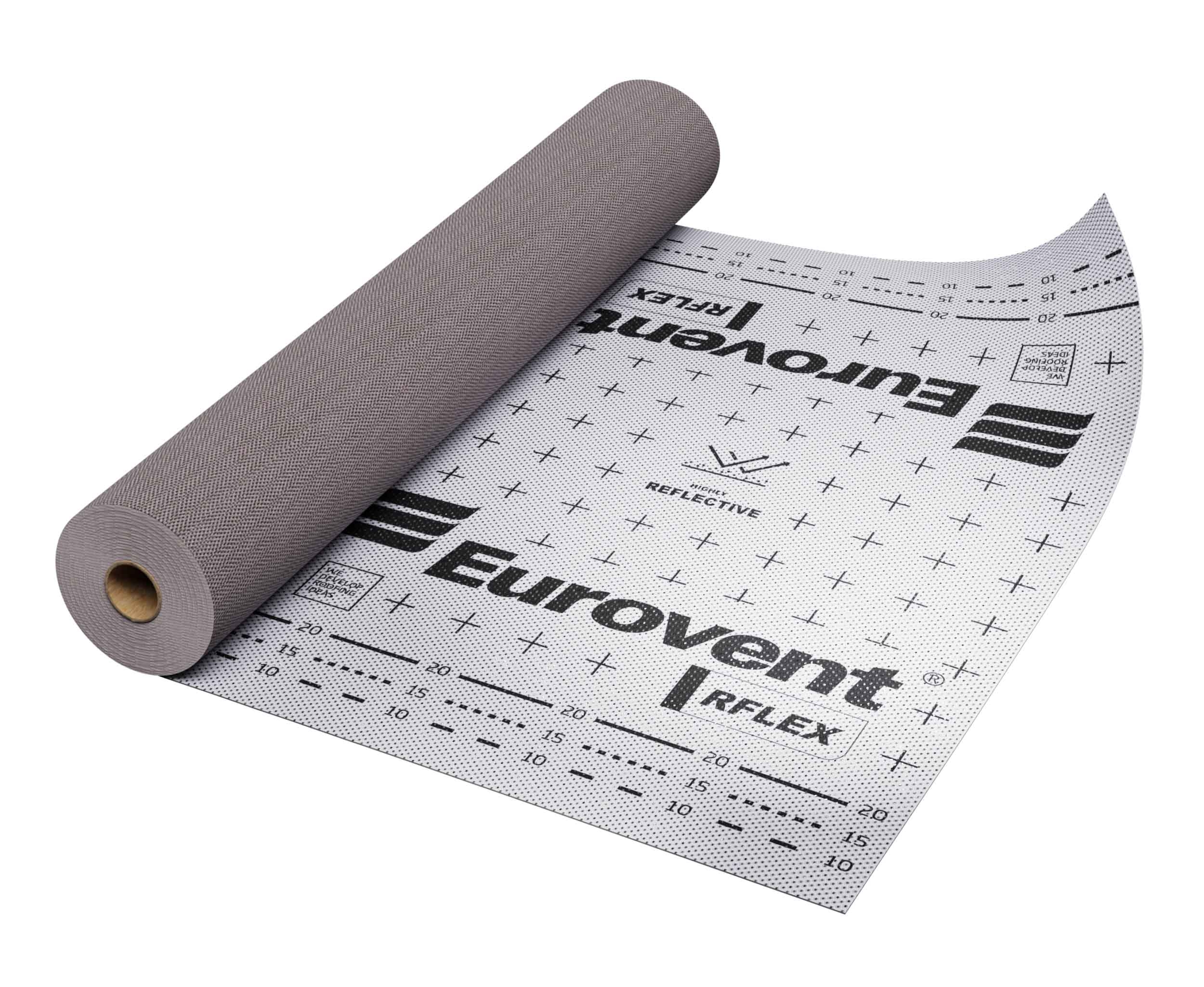 Мембрана RFLEX Eurovent (75 м2/уп) алюминиевое покрытие