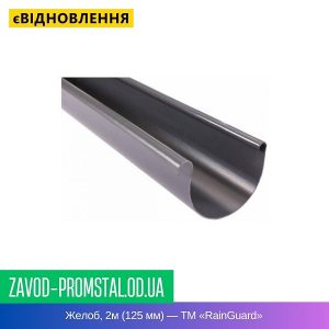 Желоб, 2м (125 мм) — ТМ «RainGuard»
