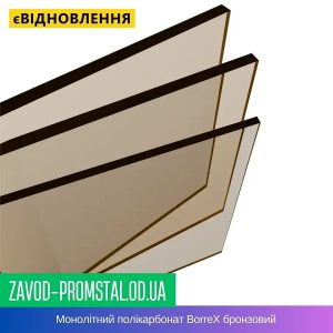цена Монолитный поликарбонат BorreX бронзовый